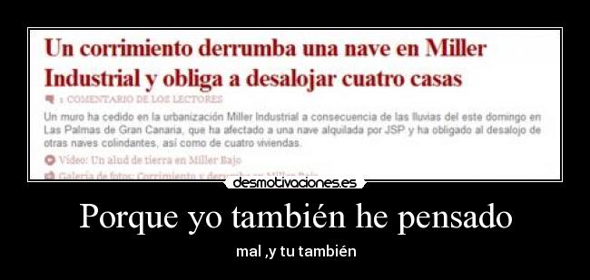 Porque yo también he pensado - 