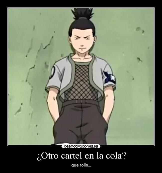 ¿Otro cartel en la cola? - que rollo...