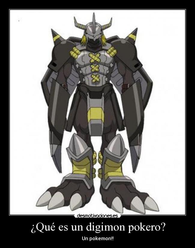 ¿Qué es un digimon pokero? - Un pokemon!!