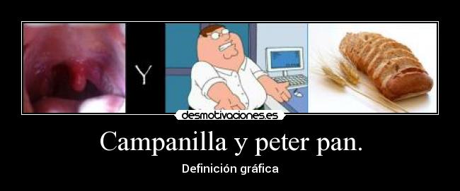 Campanilla y peter pan. -