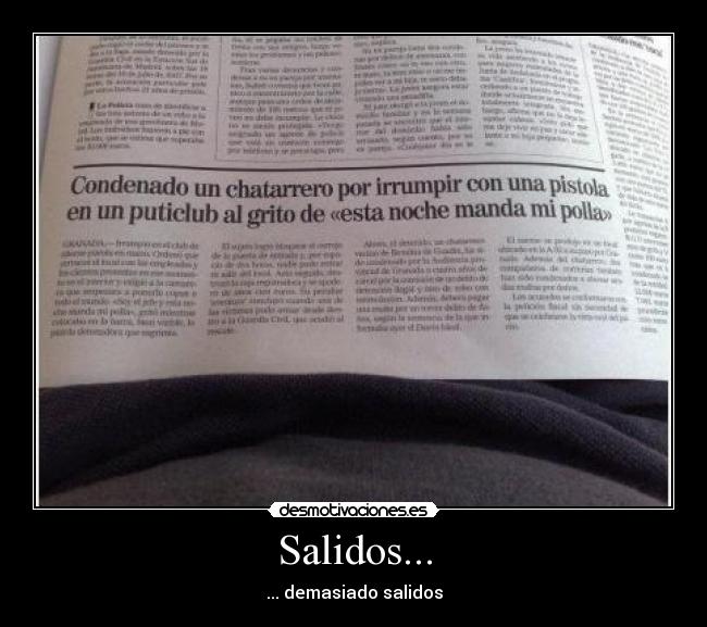 Salidos... - 