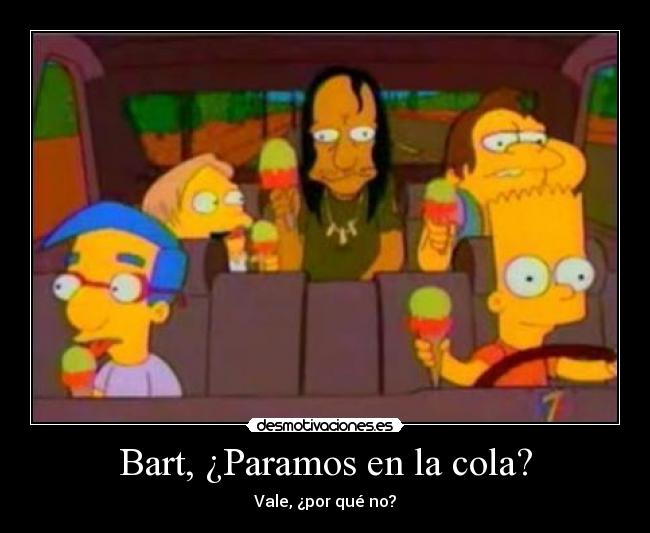 carteles bart cola simpson desmotivaciones