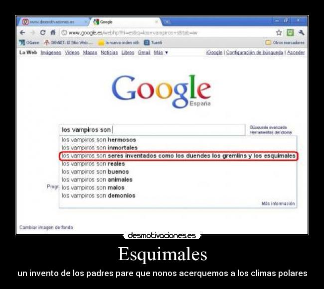 Esquimales - un invento de los padres pare que nonos acerquemos a los climas polares