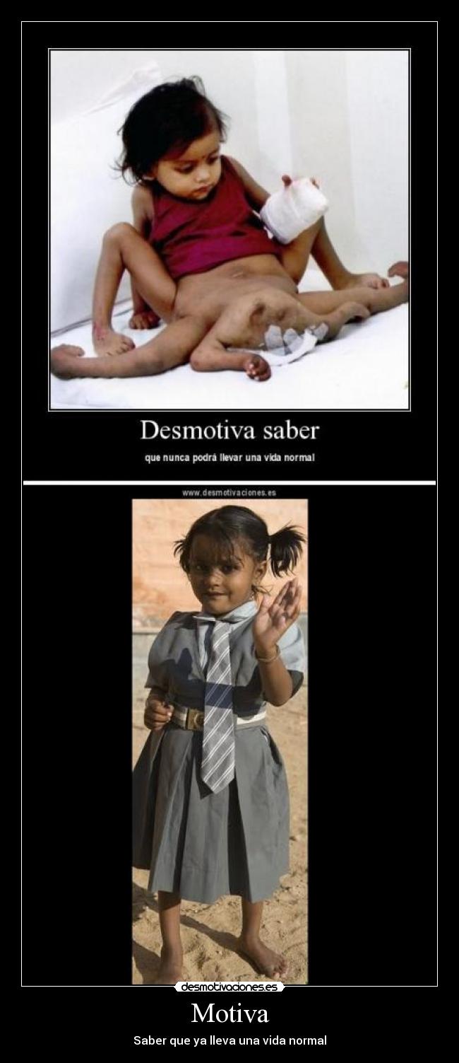 Motiva - Saber que ya lleva una vida normal