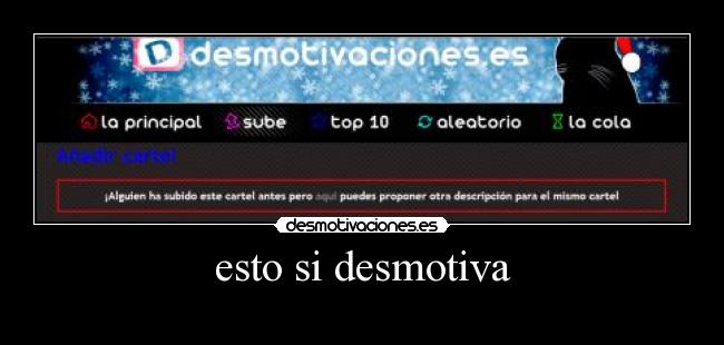 esto si desmotiva -