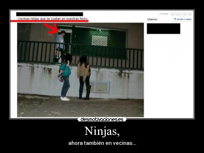 Ninjas, - ahora también en vecinas...