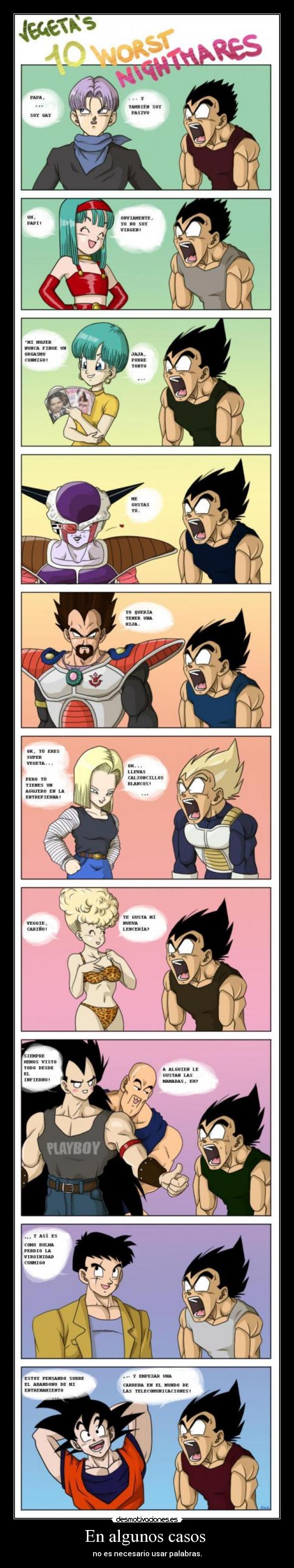 En algunos casos  - no es necesario usar palabras.