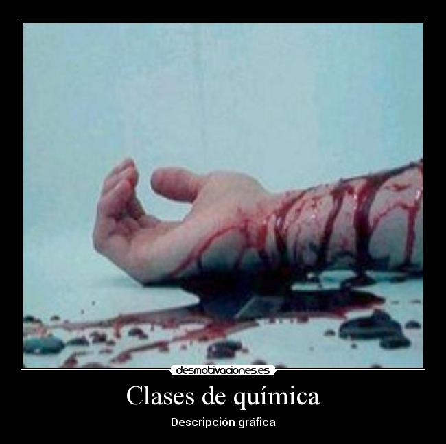 carteles descripcion grafica clases quimica desmotivaciones
