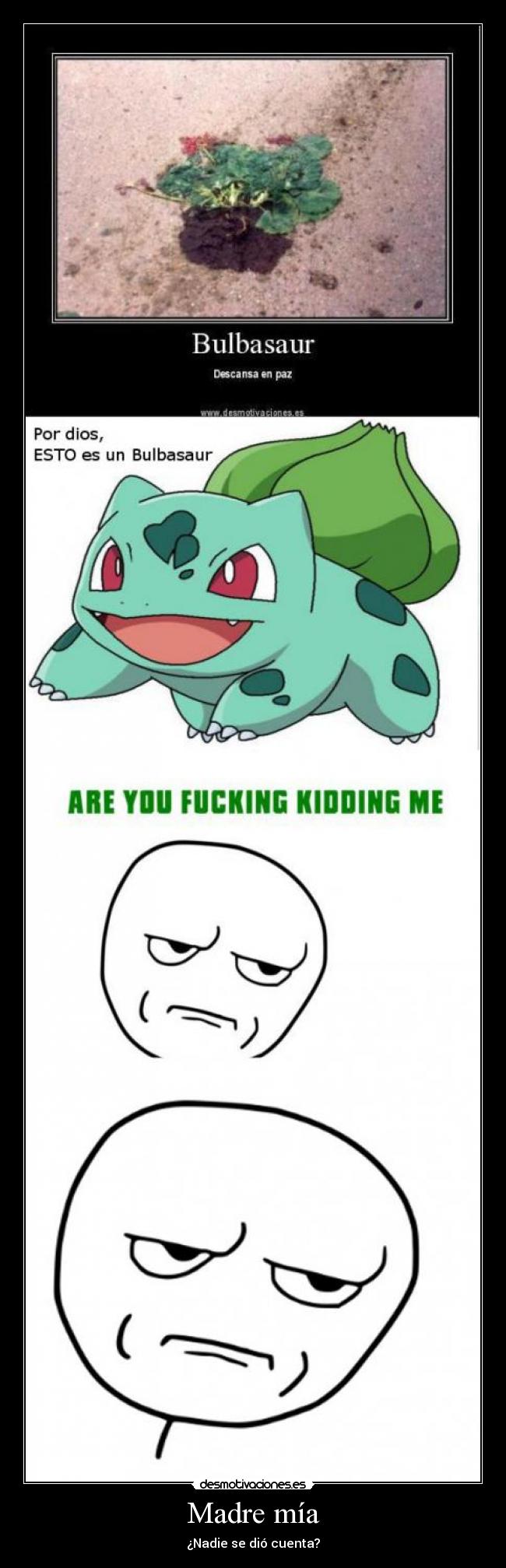 carteles madre bulbasaur fail desmotivaciones