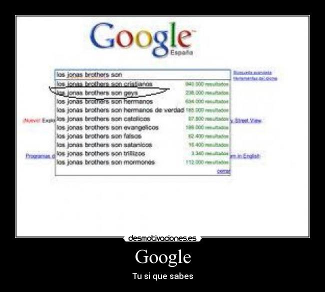 Google - Tu si que sabes
