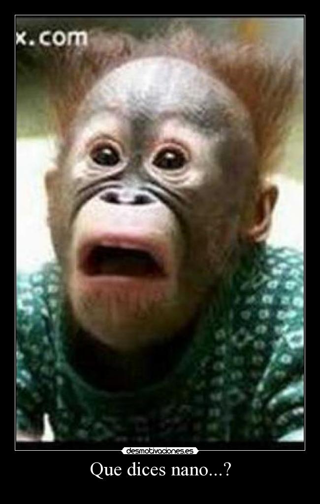 Que dices nano...? -