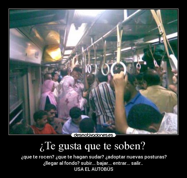 ¿Te gusta que te soben? -