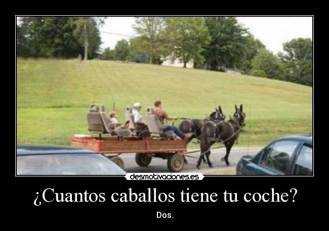 ¿Cuantos caballos tiene tu coche? - 