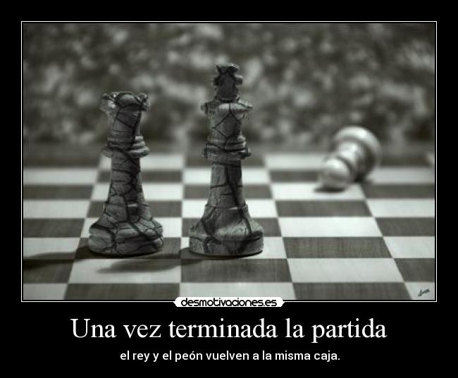 Una vez terminada la partida -