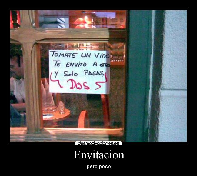 Envitacion - pero poco