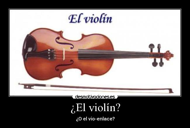 ¿El violín? -