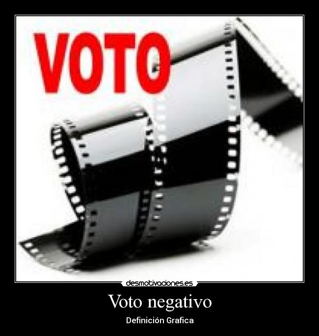 Voto negativo - Definición Grafica