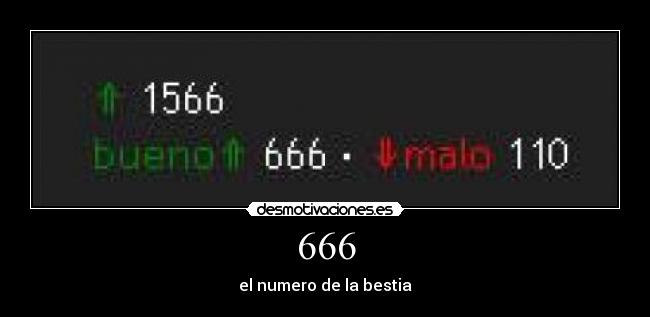 666 - el numero de la bestia