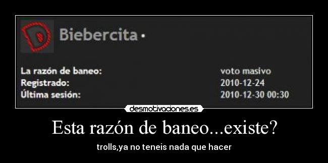 Esta razón de baneo...existe? - 