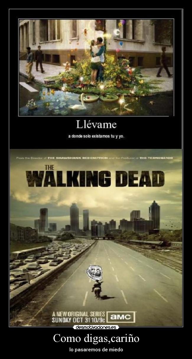 carteles walking dead desmotivaciones