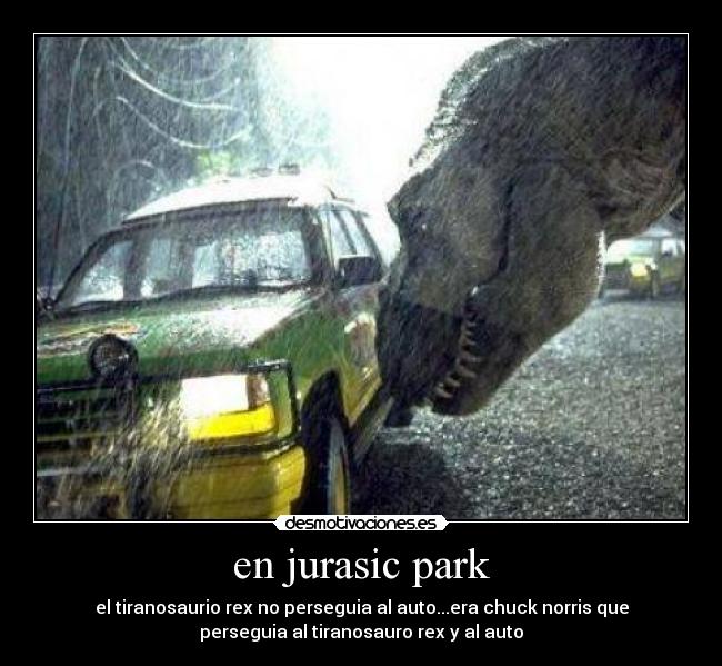 en jurasic park -