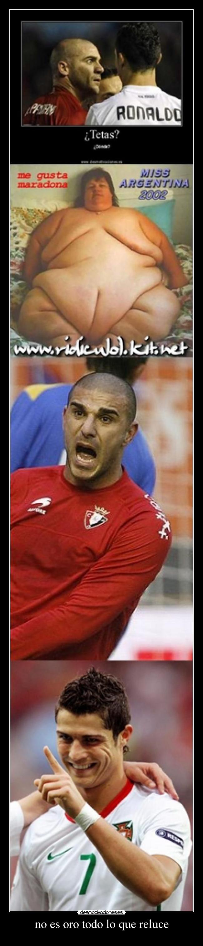 no es oro todo lo que reluce -