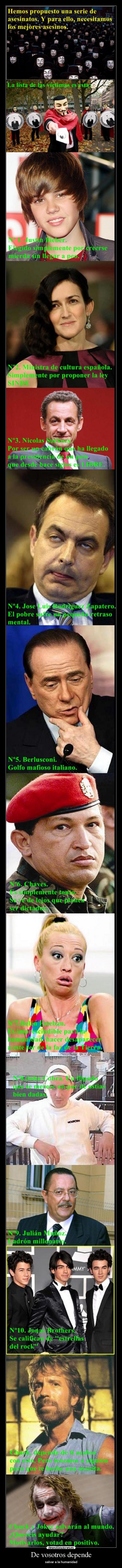 De vosotros depende - salvar a la humanidad