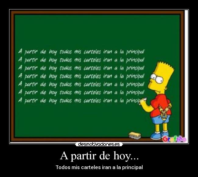 A partir de hoy... -