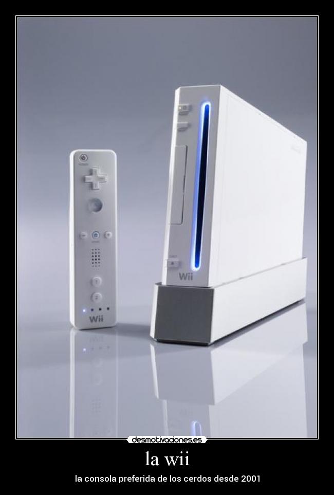 la wii - la consola preferida de los cerdos desde 2001