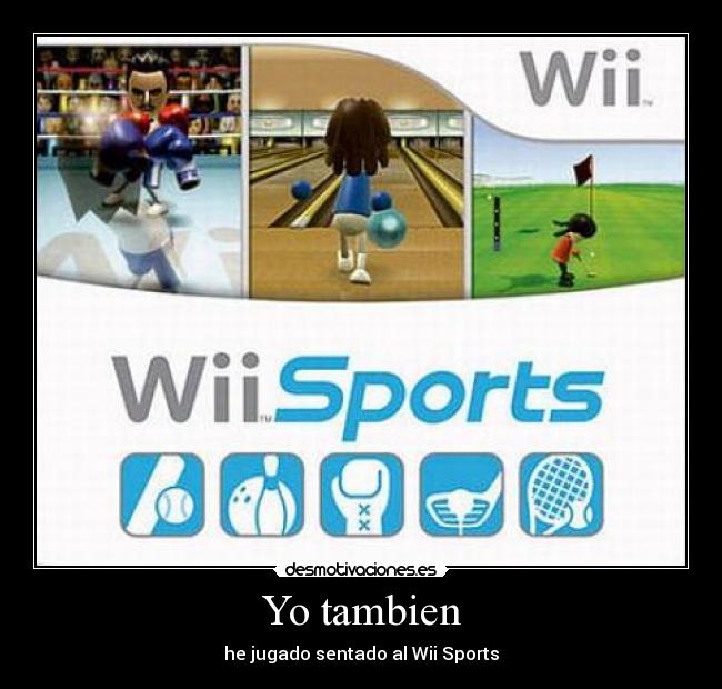 carteles wii sports desmotivaciones