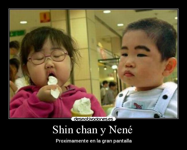 Shin chan y Nené -