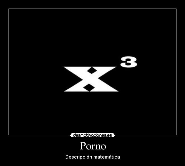 Porno - Descripción matemática