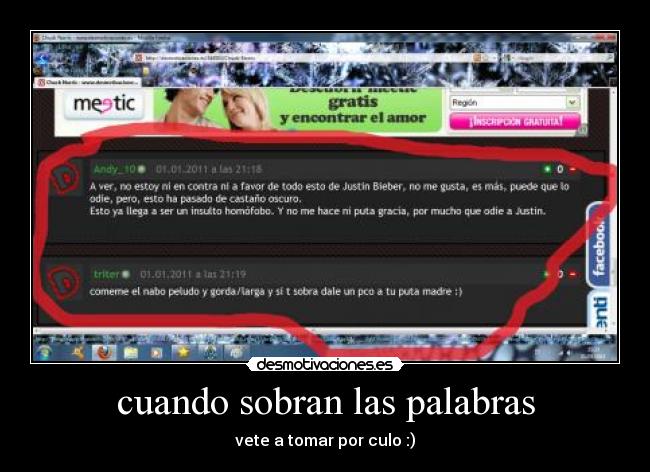 cuando sobran las palabras -