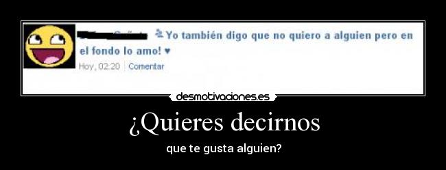 ¿Quieres decirnos - 