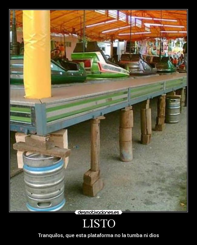 LISTO - Tranquilos, que esta plataforma no la tumba ni dios