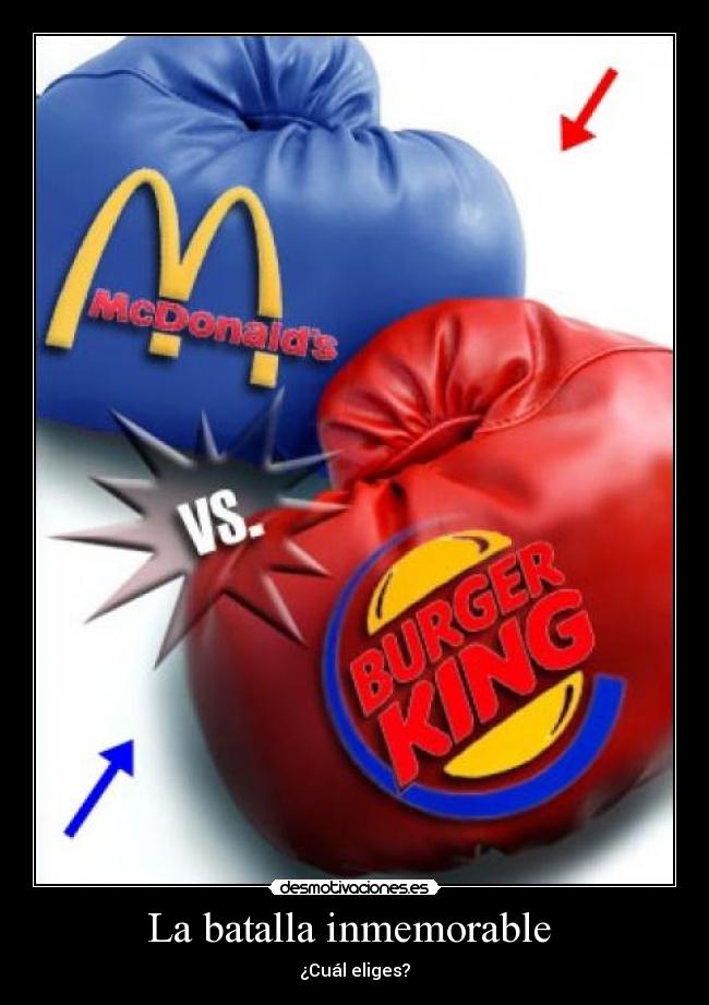 La batalla inmemorable  - ¿Cuál eliges?