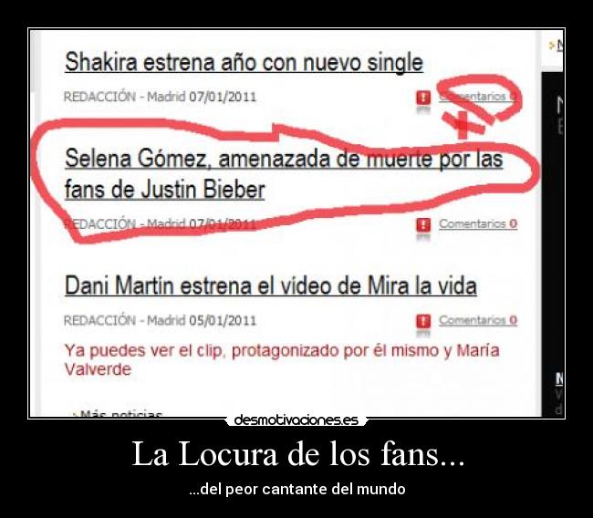 La Locura de los fans... - ...del peor cantante del mundo