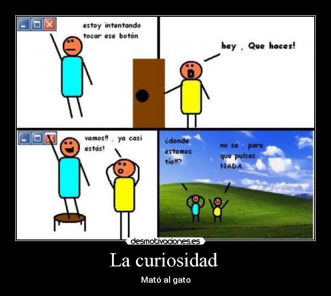 La curiosidad  - Mató al gato