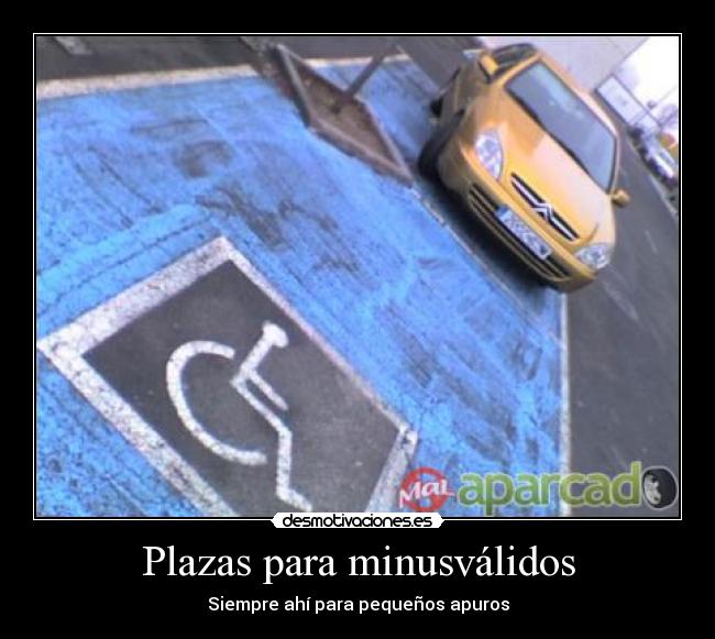 Plazas para minusválidos - Siempre ahí para pequeños apuros