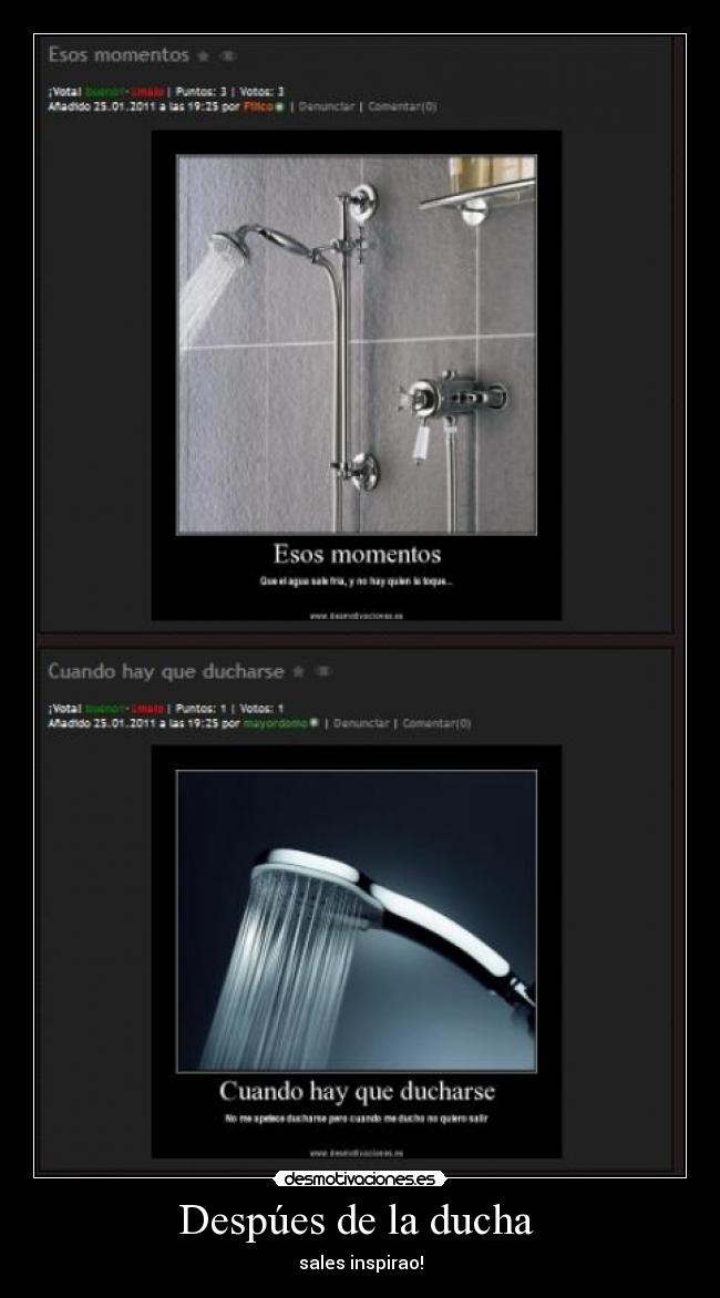 Despúes de la ducha -