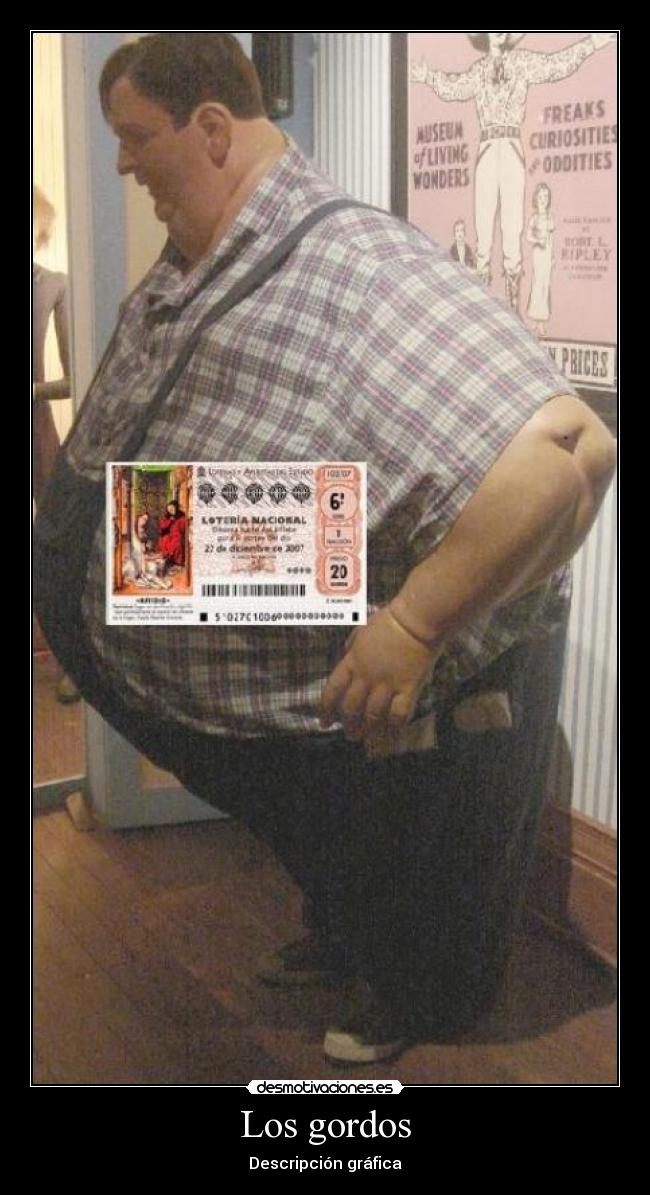 Los gordos - Descripción gráfica
