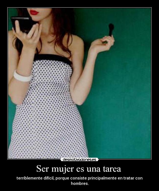 carteles mujer desmotivaciones