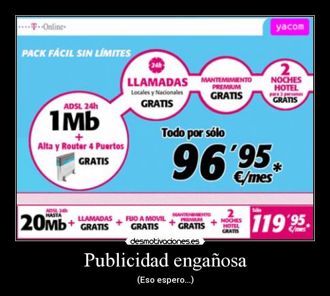 Publicidad engañosa - (Eso espero...)