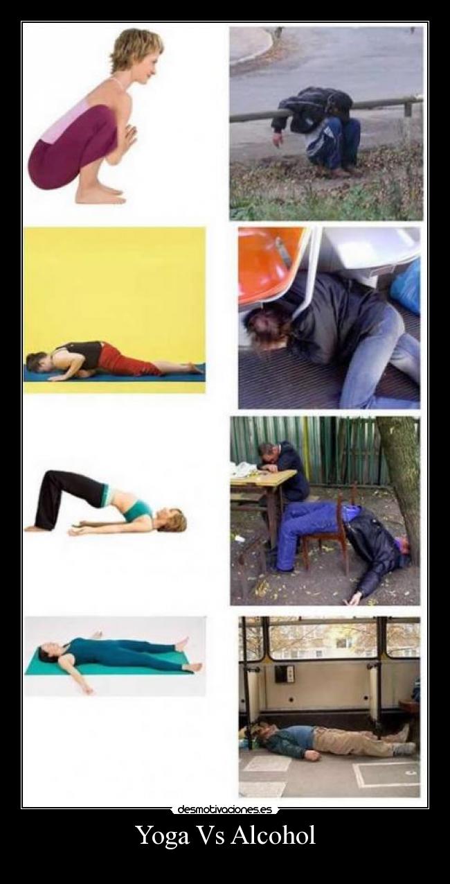 Yoga Vs Alcohol - 