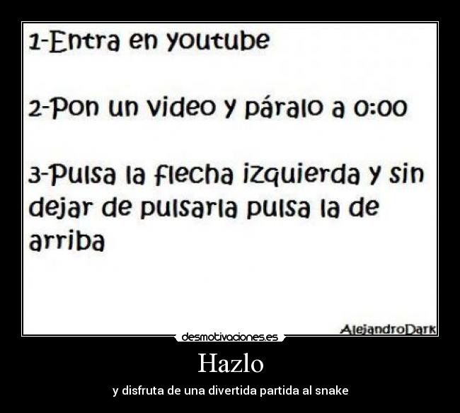 Hazlo - y disfruta de una divertida partida al snake