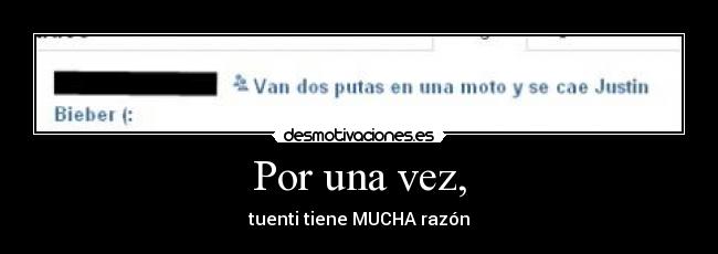 Por una vez, - 