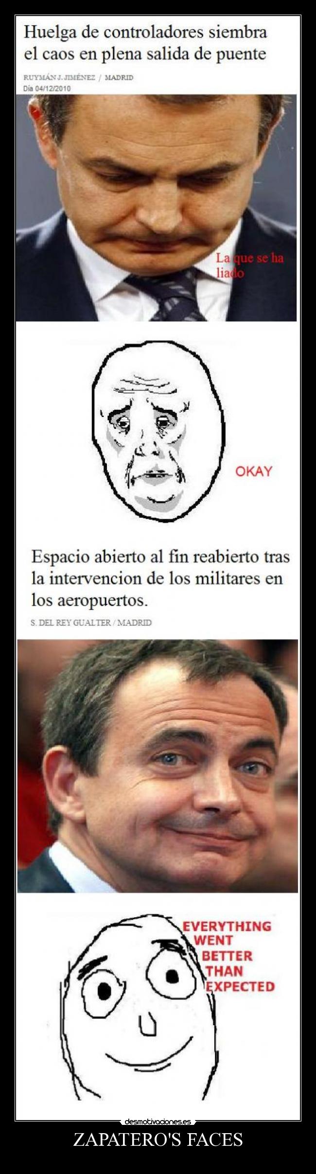 carteles faces zapatero desmotivaciones