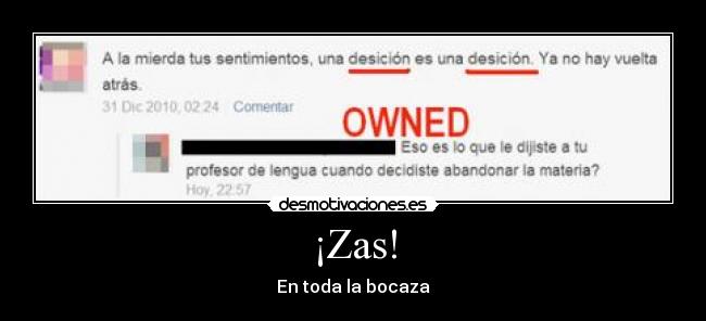 ¡Zas! - En toda la bocaza