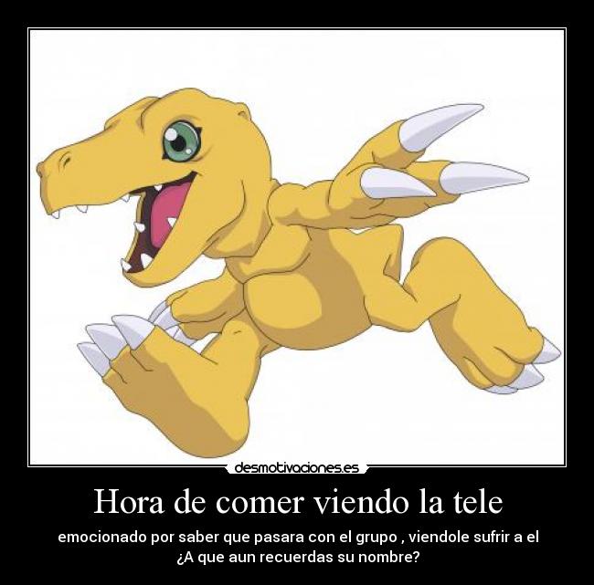Hora de comer viendo la tele -