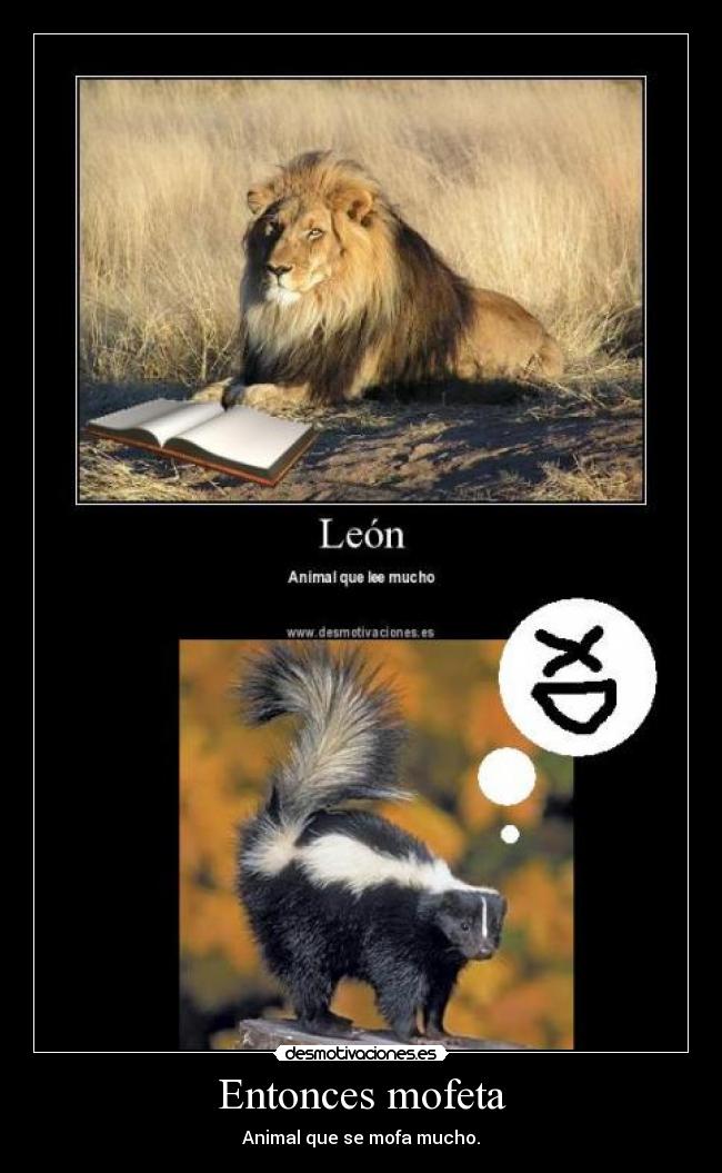 Imágenes y Carteles de MOFETA | Desmotivaciones